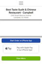 Mobile Screenshot of besttastechinese.com