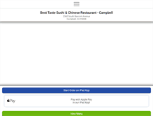 Tablet Screenshot of besttastechinese.com